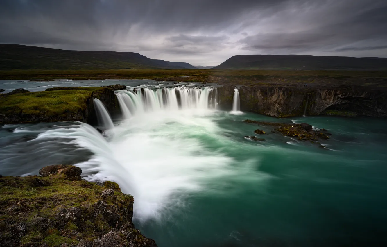 Photo wallpaper Iceland, Godafoss, Nordjurland-ejstra