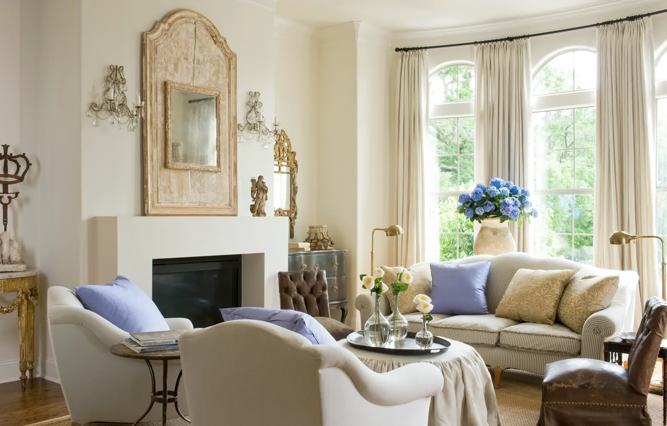 Photo wallpaper design, house, style, Villa, interior, living room