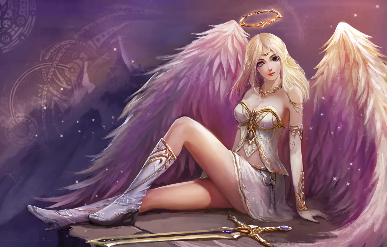 Photo wallpaper girl, angel, League of Legends, League Of Legends