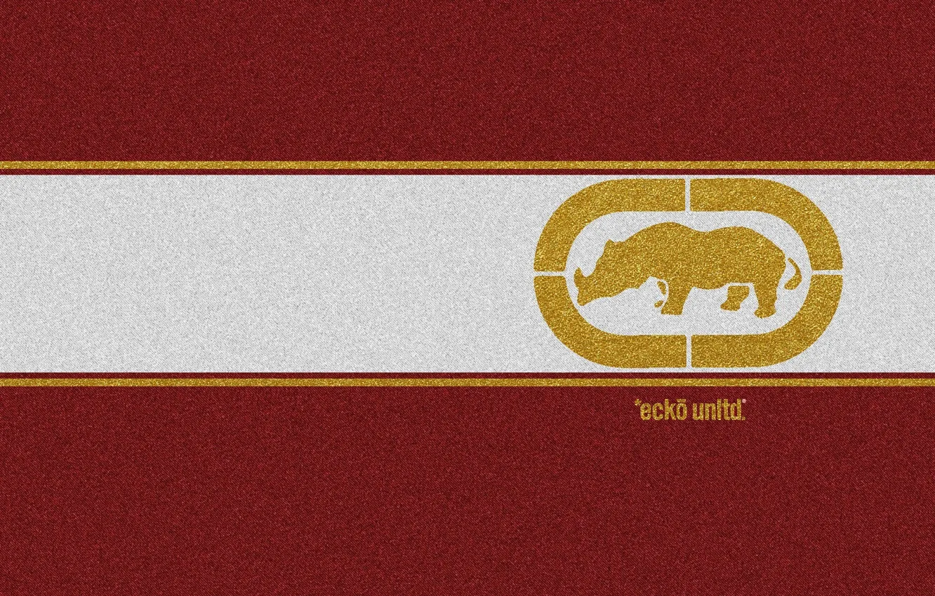 Photo wallpaper red, logo, sexy, gold, style, ecko