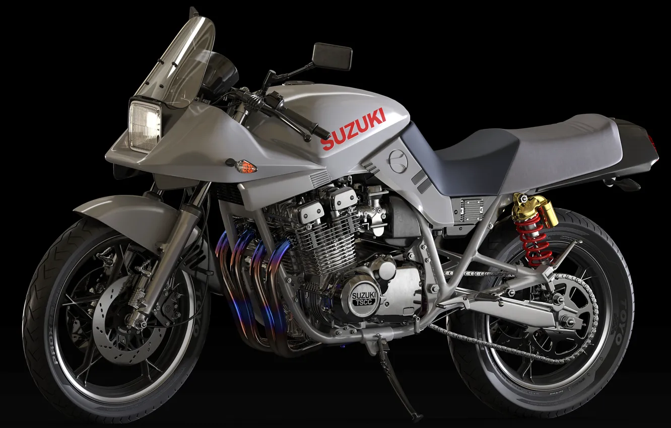 Photo wallpaper style, motorcycle, Suzuki