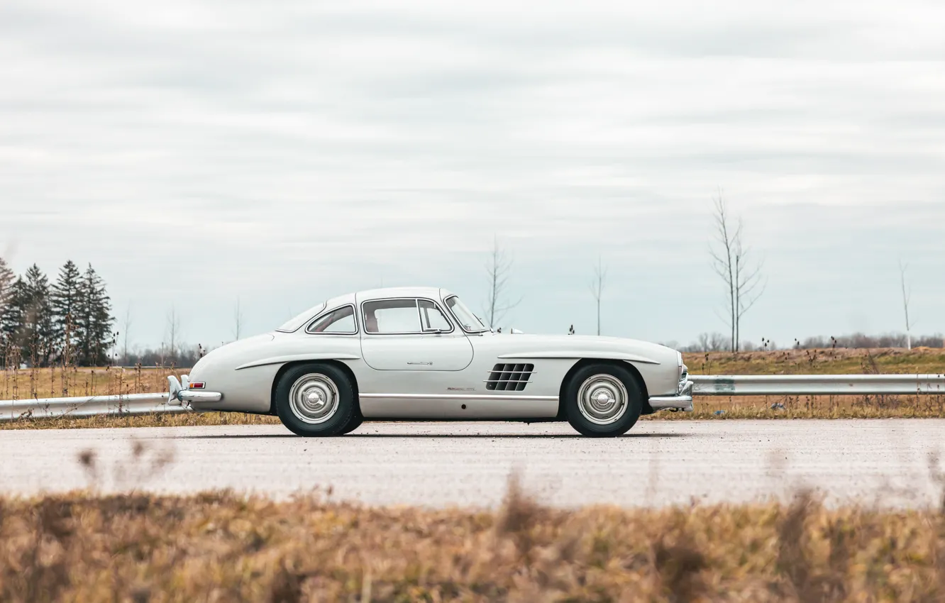 Photo wallpaper Mercedes-Benz, 300SL, 1955, Mercedes-Benz 300 SL, Gullwing