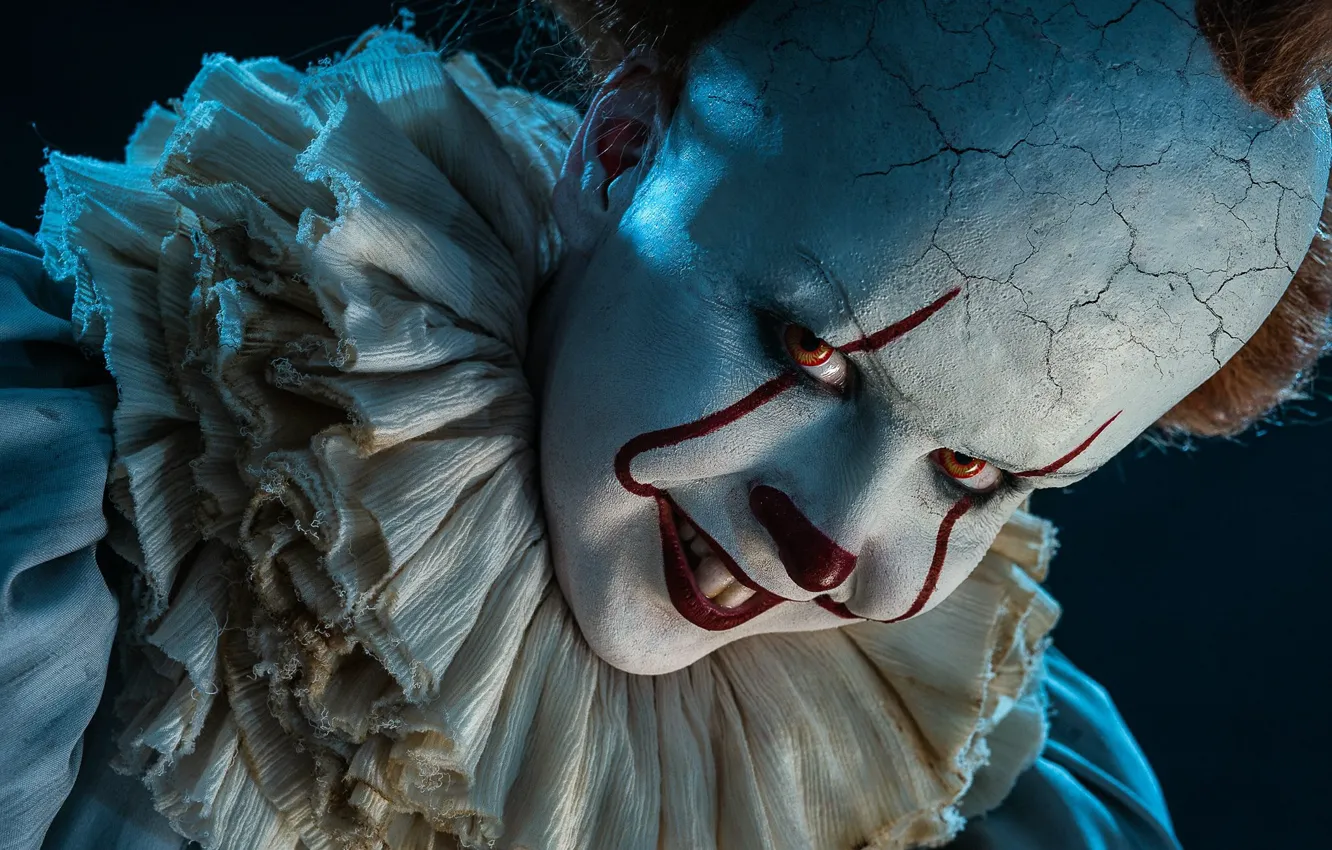 Photo wallpaper clown, horror, cosplay, It, Pennywise