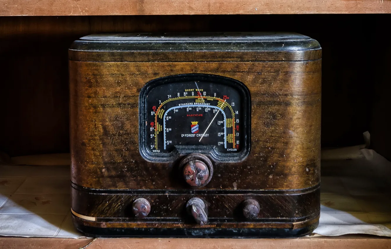 Photo wallpaper background, radio, receiver