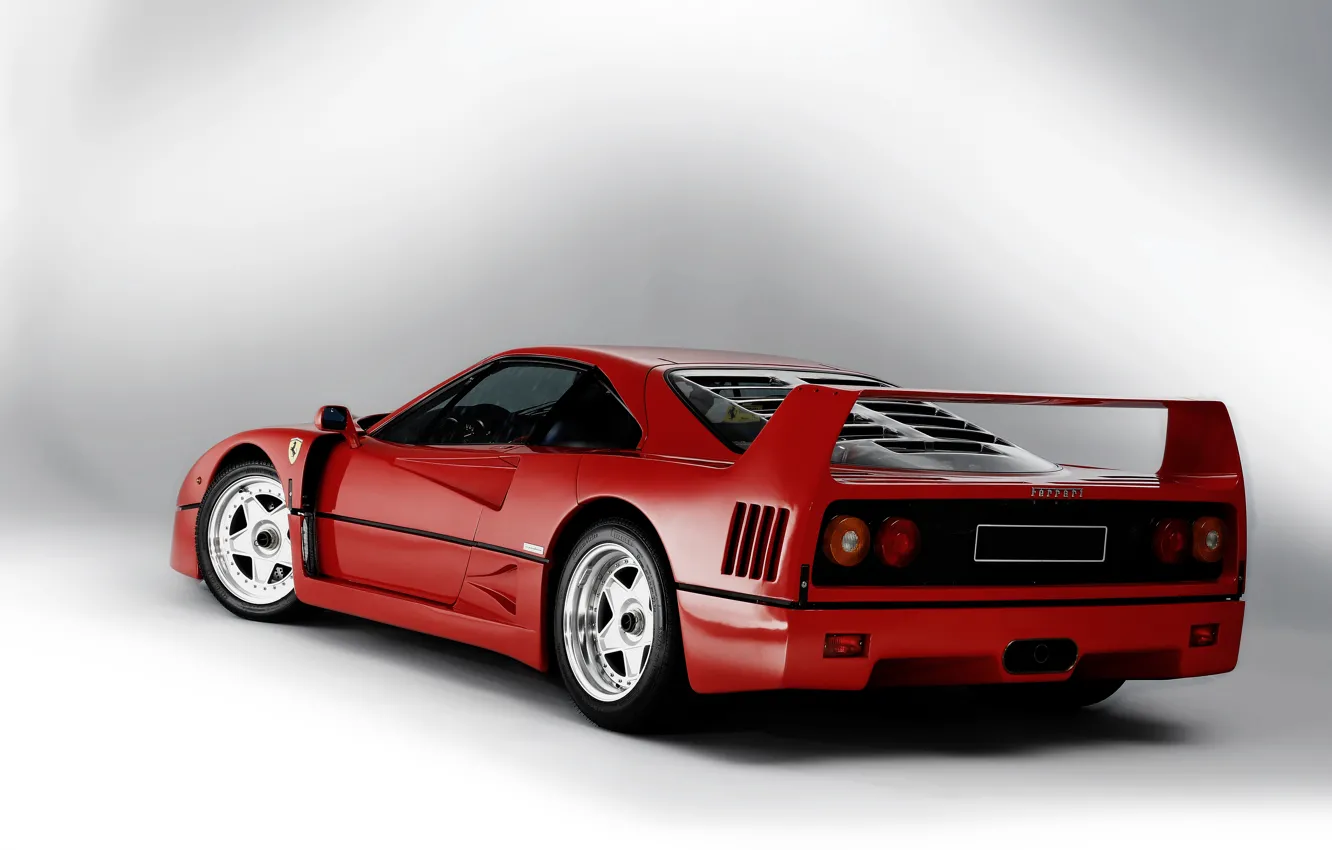 Photo wallpaper background, Ferrari, supercar, F40, Ferrari, 1989