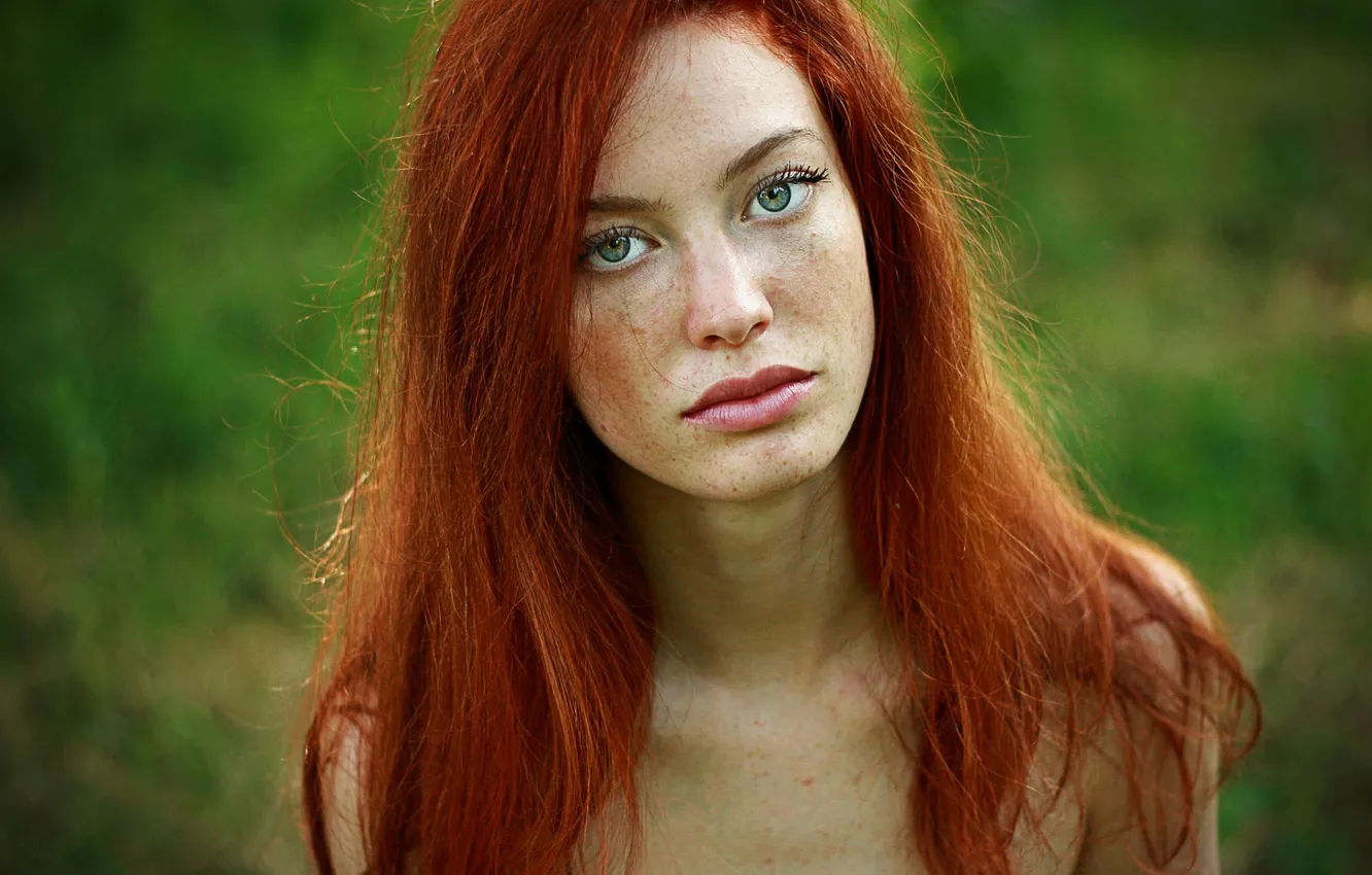 Photo wallpaper look, girl, portrait