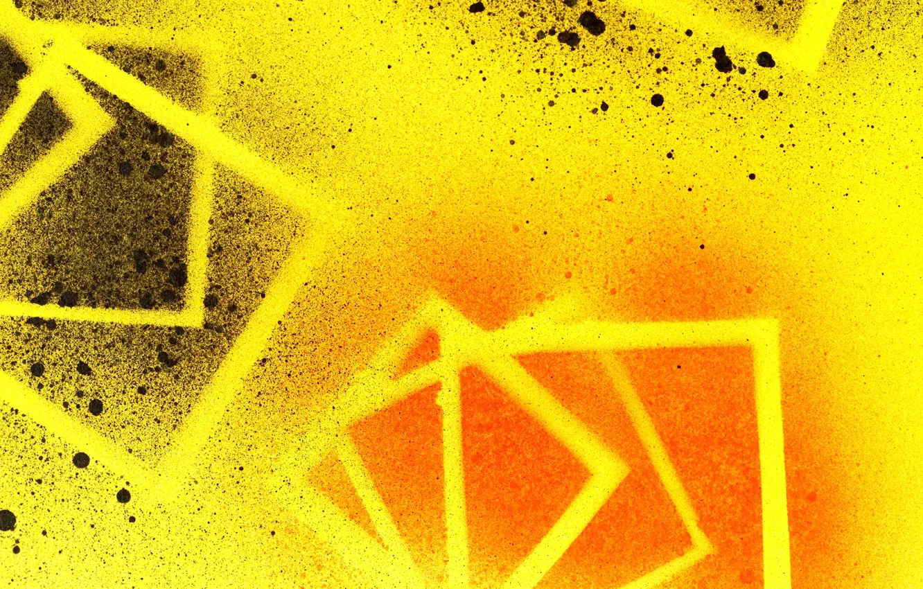 Photo wallpaper squirt, paint, squares, spot