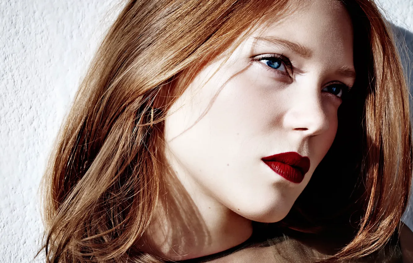 Photo wallpaper photoshoot, Lea Seydoux, Lea Seydoux, Paris Match