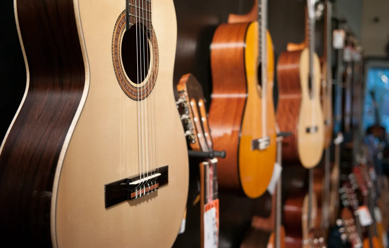 Photo wallpaper music, guitar, musical instrument