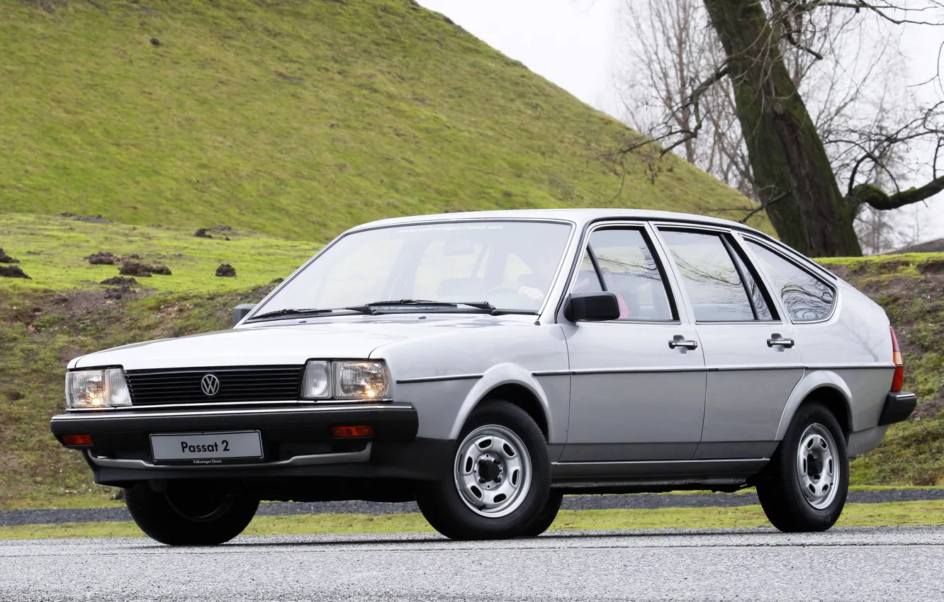 Photo wallpaper grey, Volkswagen, hatchback, Passat, 1983, the five-door, the second generation, B2