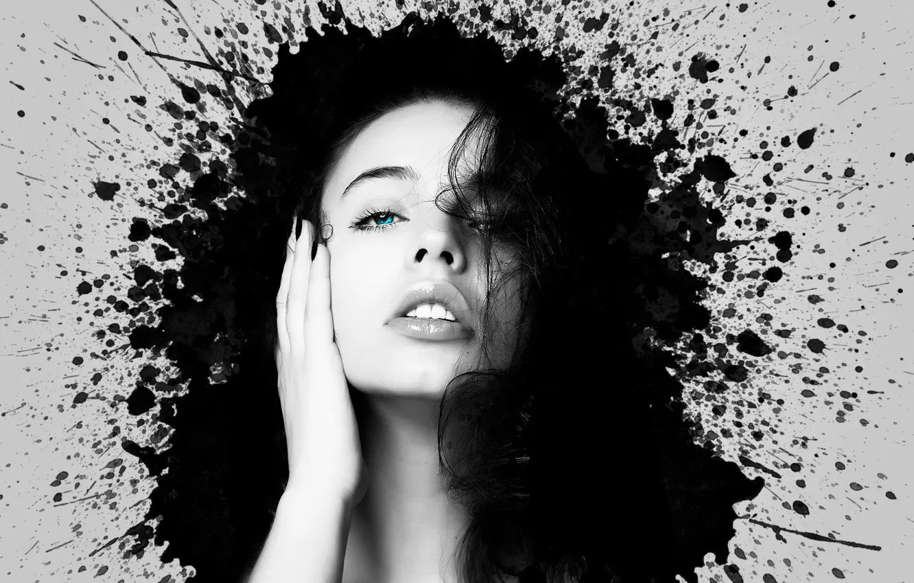 Photo wallpaper abstract, girl, babe, arty, Illustration