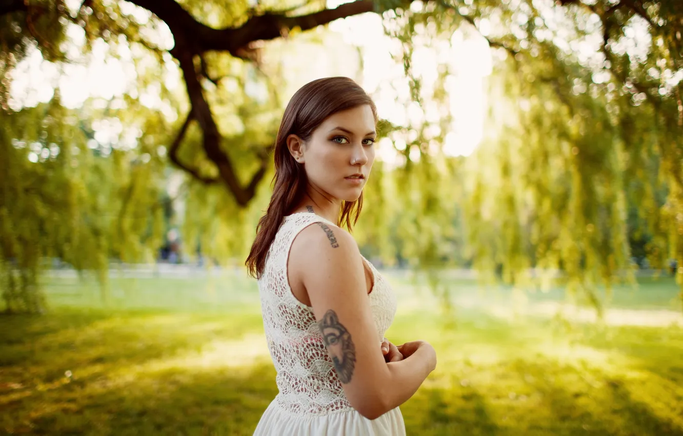 Photo wallpaper girl, background, portrait, Rylie Jobe