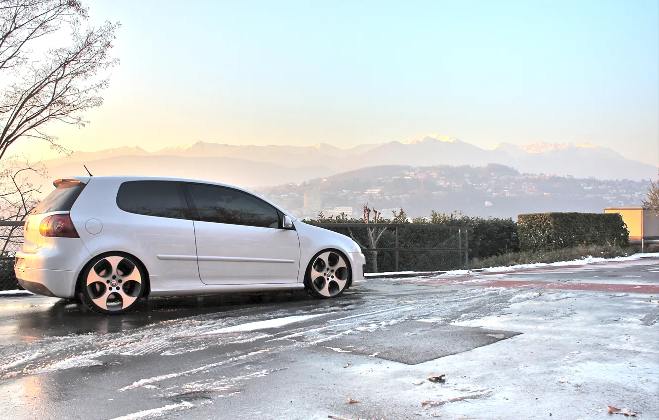 Photo wallpaper Volkswagen, golf, GTI