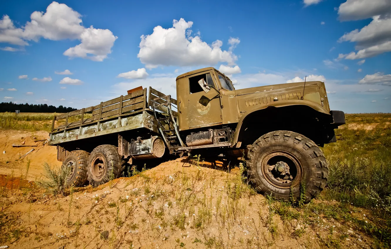 Photo wallpaper USSR, USSR, KrAZ, Laptezhnik, The Ogre, kraz 255, kremenchug