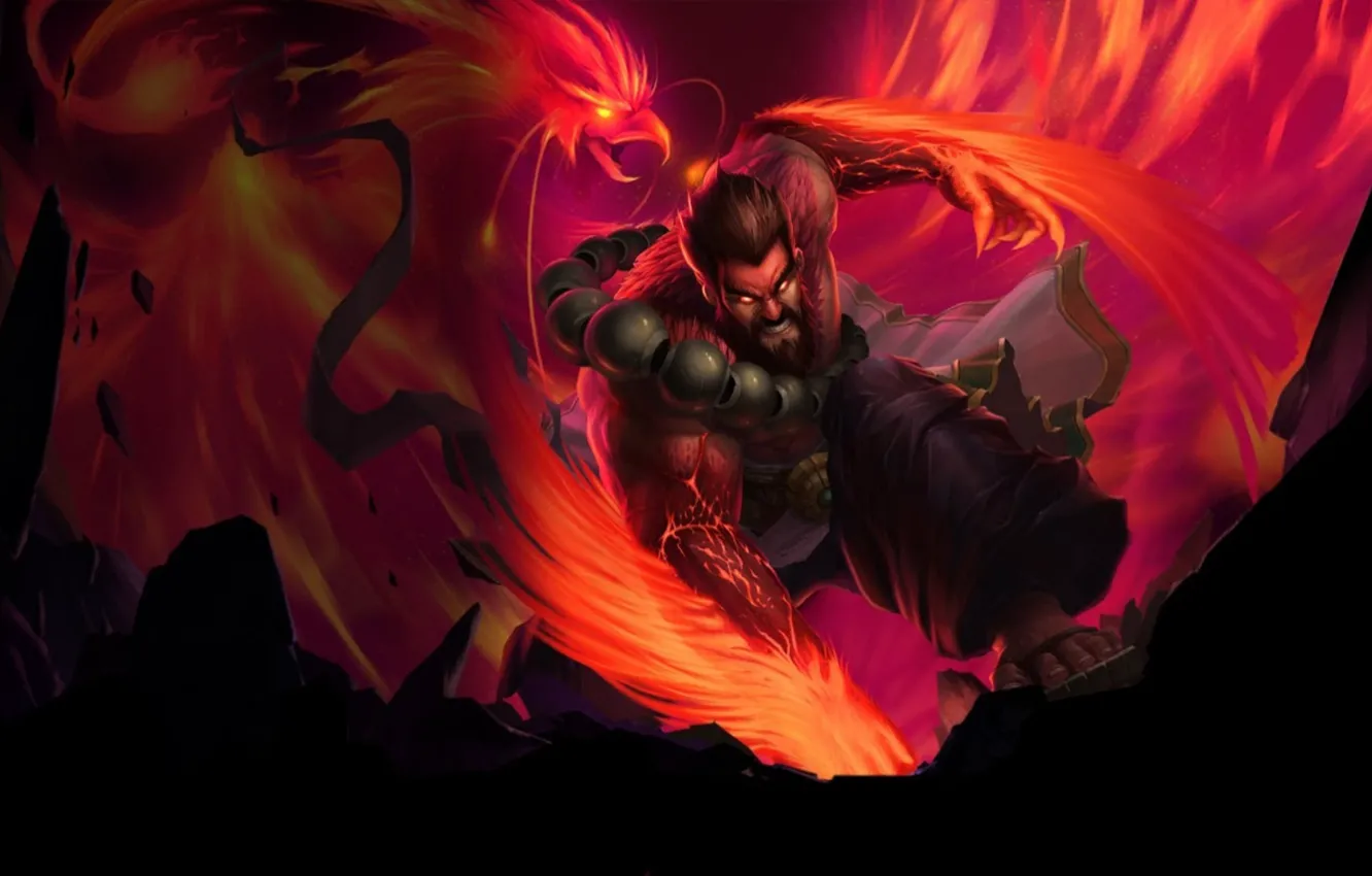 Photo wallpaper Phoenix, League of Legends, LoL, League Of Legends, Lol, Udyr