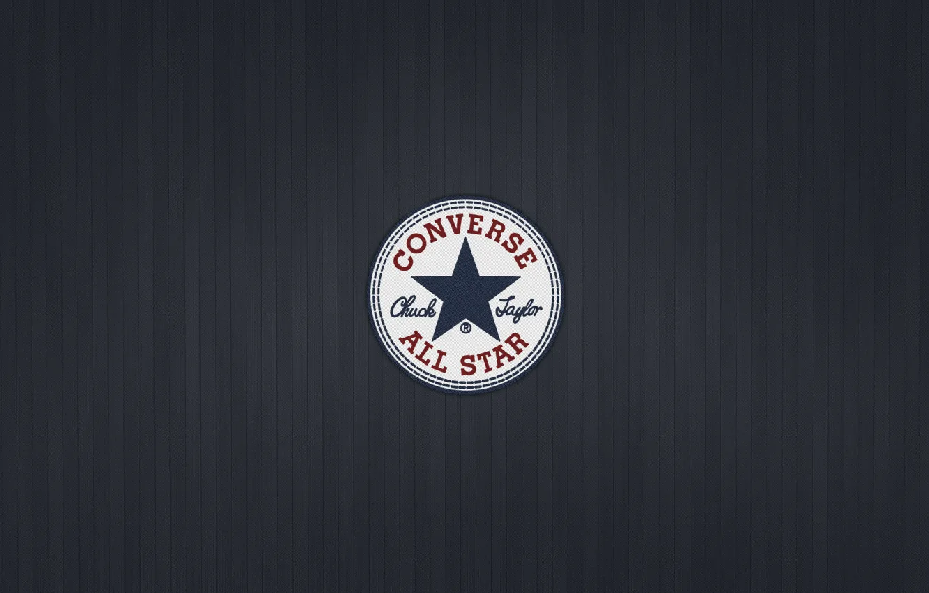 Photo wallpaper logo, fabric, converse all star