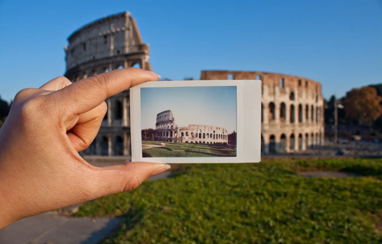 Photo wallpaper Rome, Colosseum, Italy, Amphitheatre
