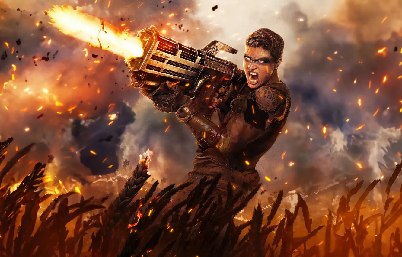 Photo wallpaper girl, weapons, poster, 2024, Rebel Moon - Part Two: The Scargiver