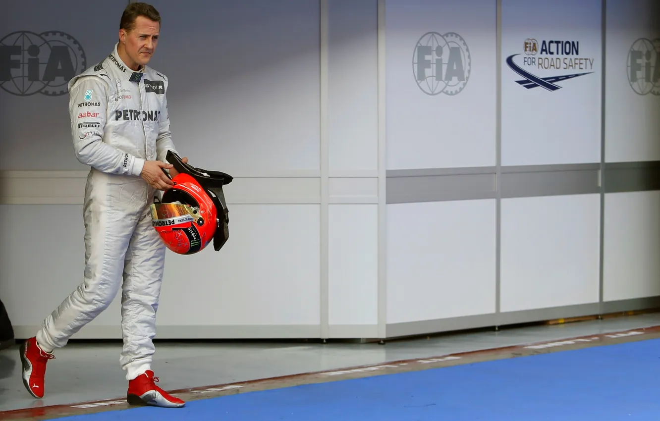 Photo wallpaper Michael Schumacher, Mercedes AMG