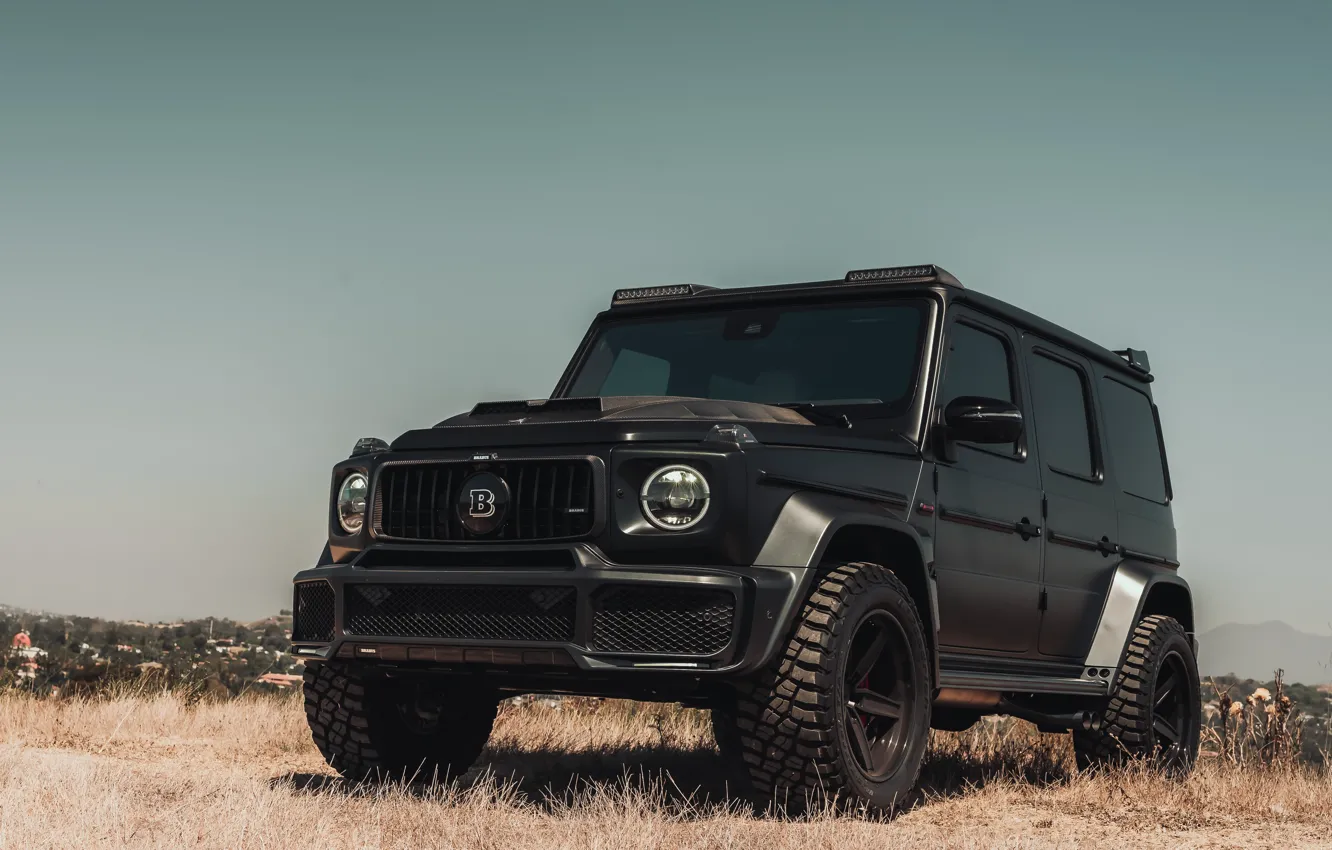Photo wallpaper Brabus, Mercedes - Benz, Mercedes, G Class, black