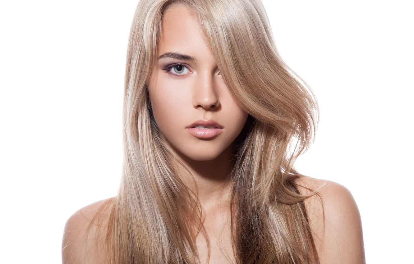 Photo wallpaper model, look, blonde, hairstyle