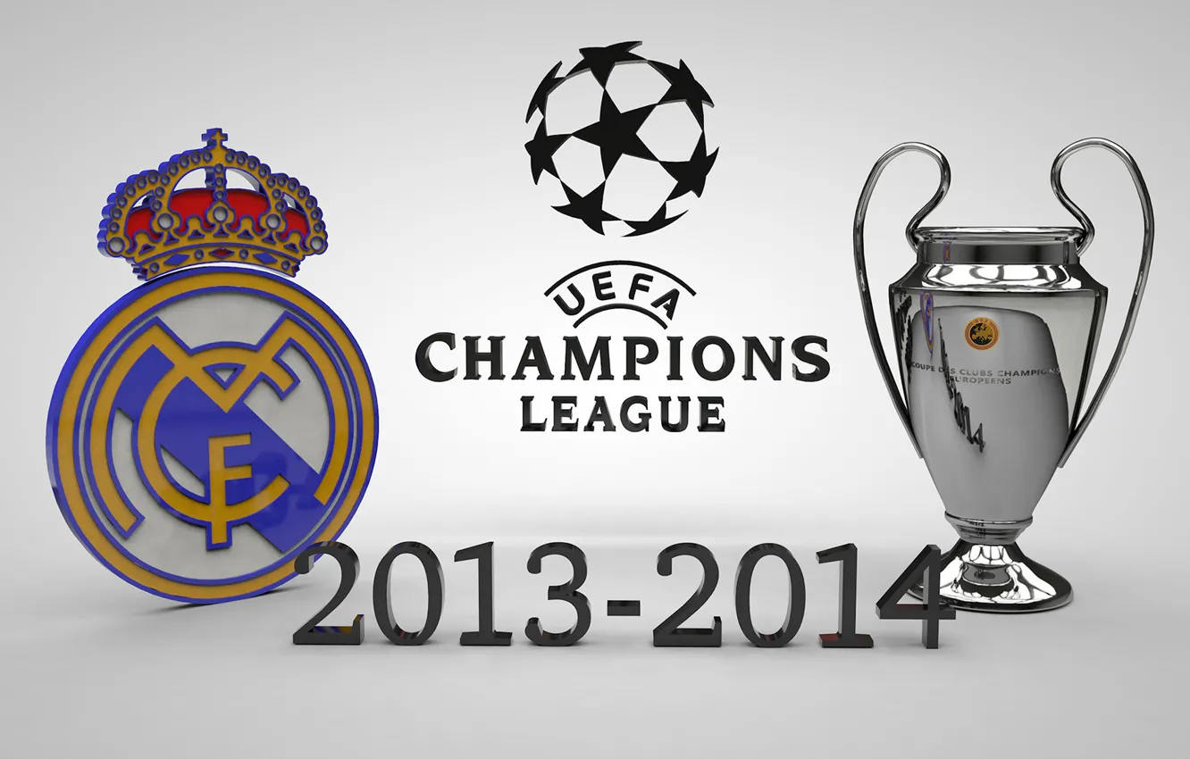 Photo wallpaper Real Madrid CF, UEFA Champions League Trophy, Winners 2014