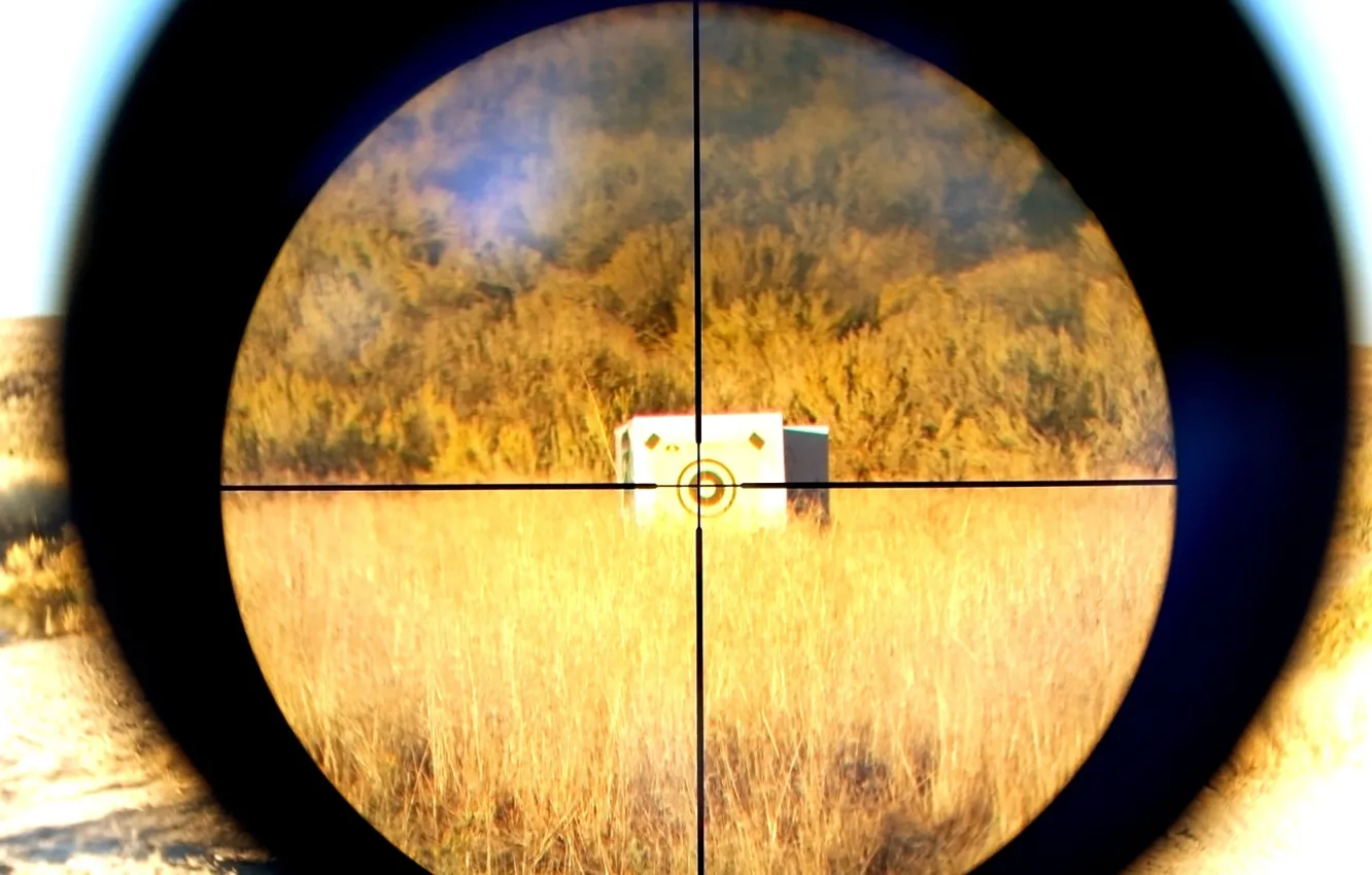 Photo wallpaper goal, sniper, sight, crosshair