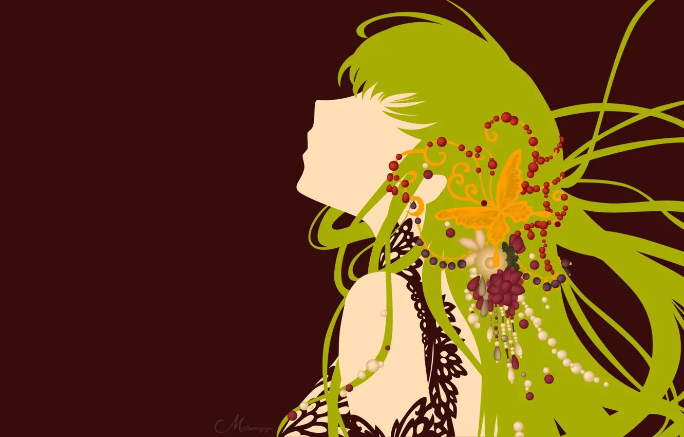 Photo wallpaper girl, decoration, Code Geass, green hair