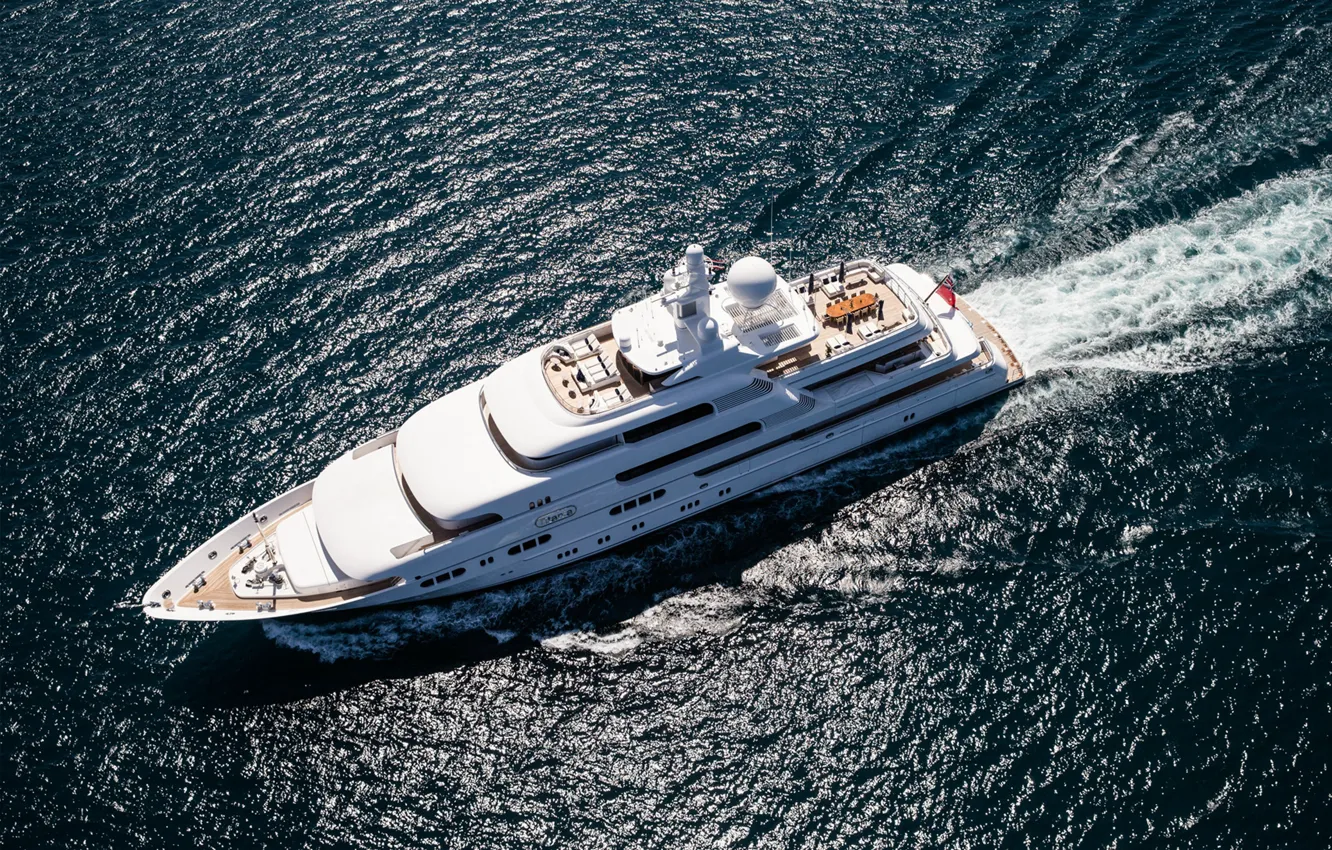 Photo wallpaper sea, superyacht, Titania, Motor Yacht