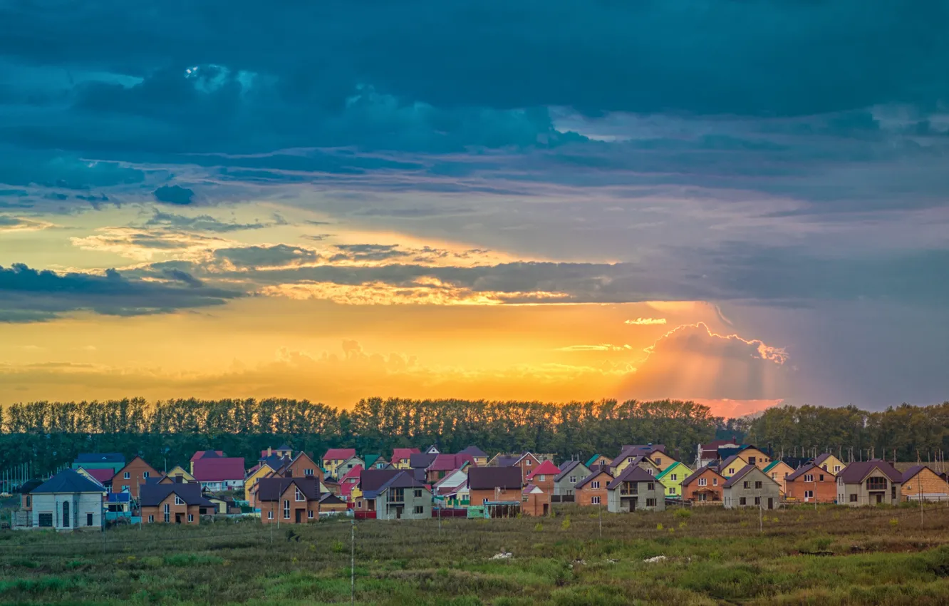 Photo wallpaper the sky, after the rain, weather