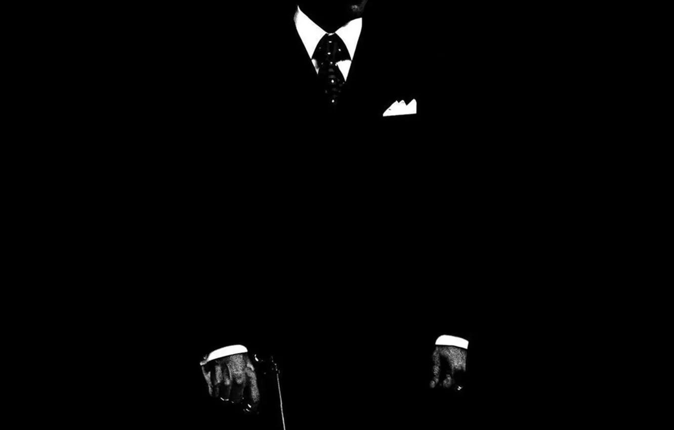 Photo wallpaper Man, silhouette, Tuxedo