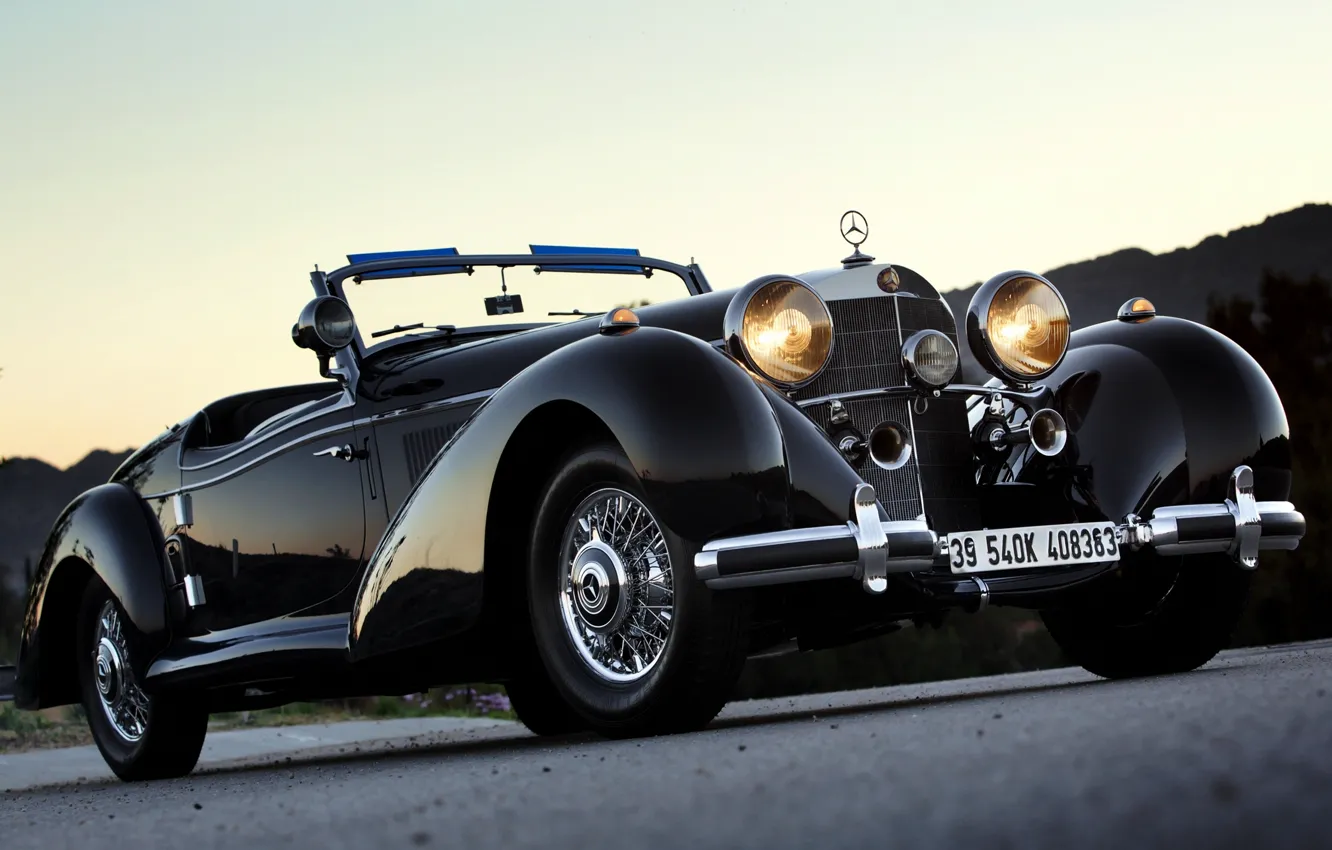 Photo wallpaper Roadster, Mercedes-Benz, Mercedes, 540K, Benz, 1939