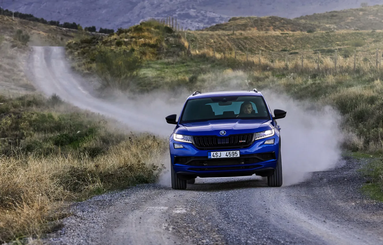 Photo wallpaper movement, dust, 2018, crossover, SUV, Skoda, Skoda, 2019