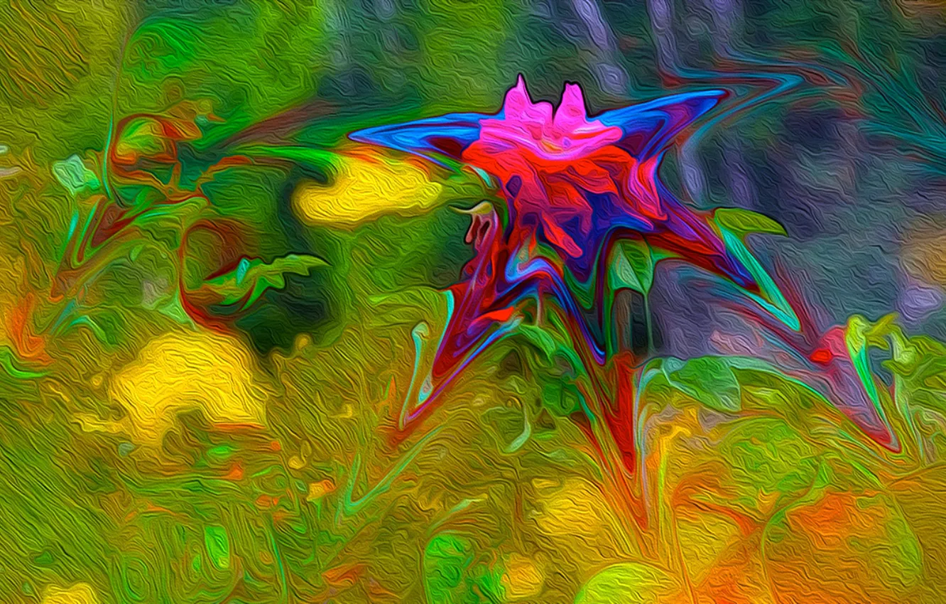 Photo wallpaper line, color, art, spot, blots