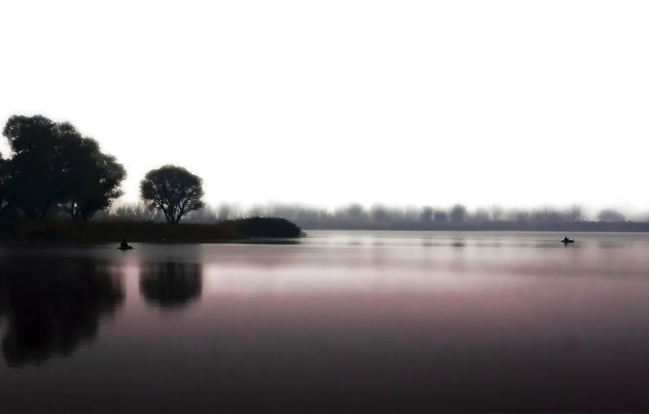 Photo wallpaper water, nature, lake, mood, silence