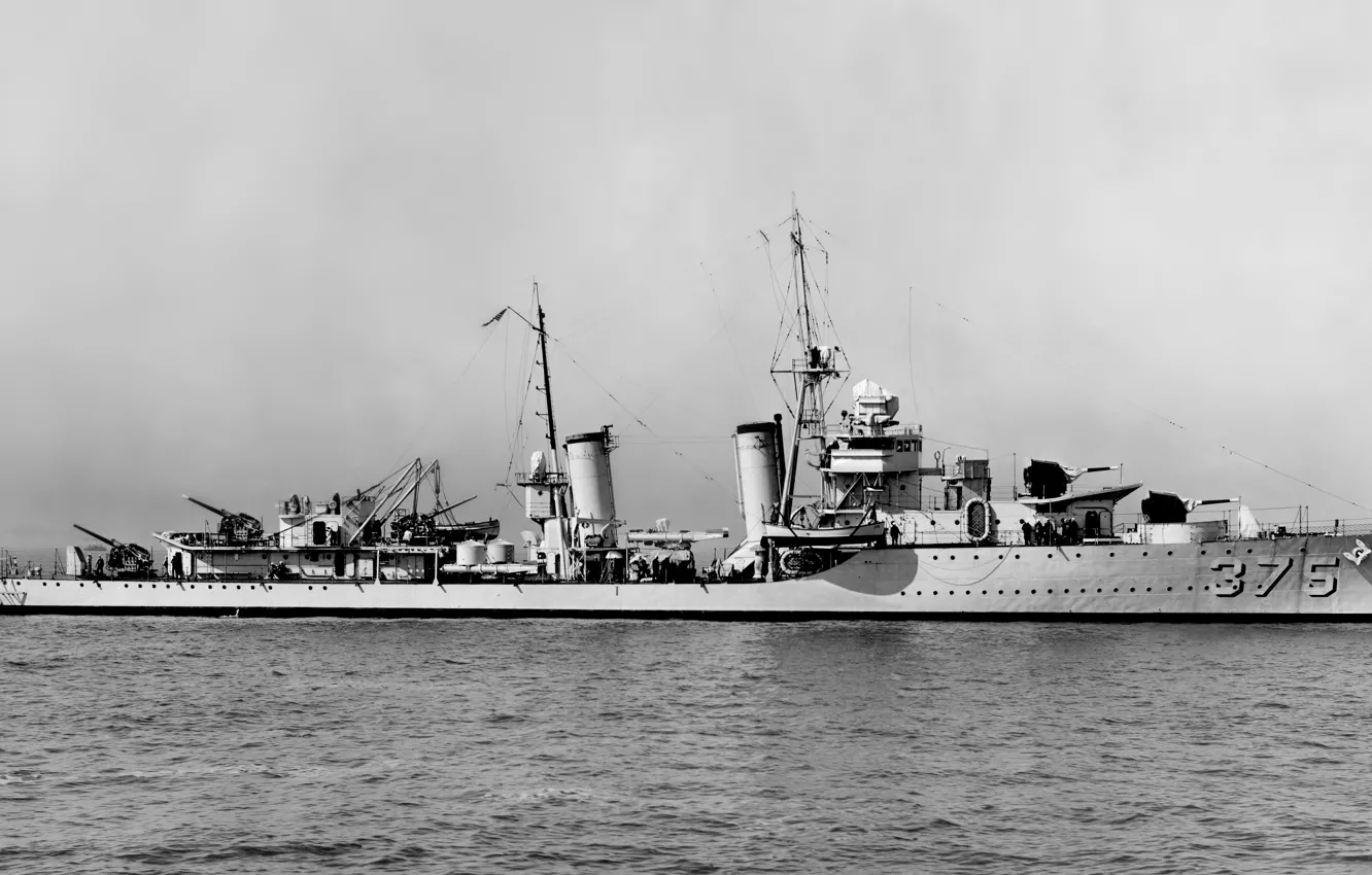 Photo wallpaper retro, USA, Navy, USS Downes