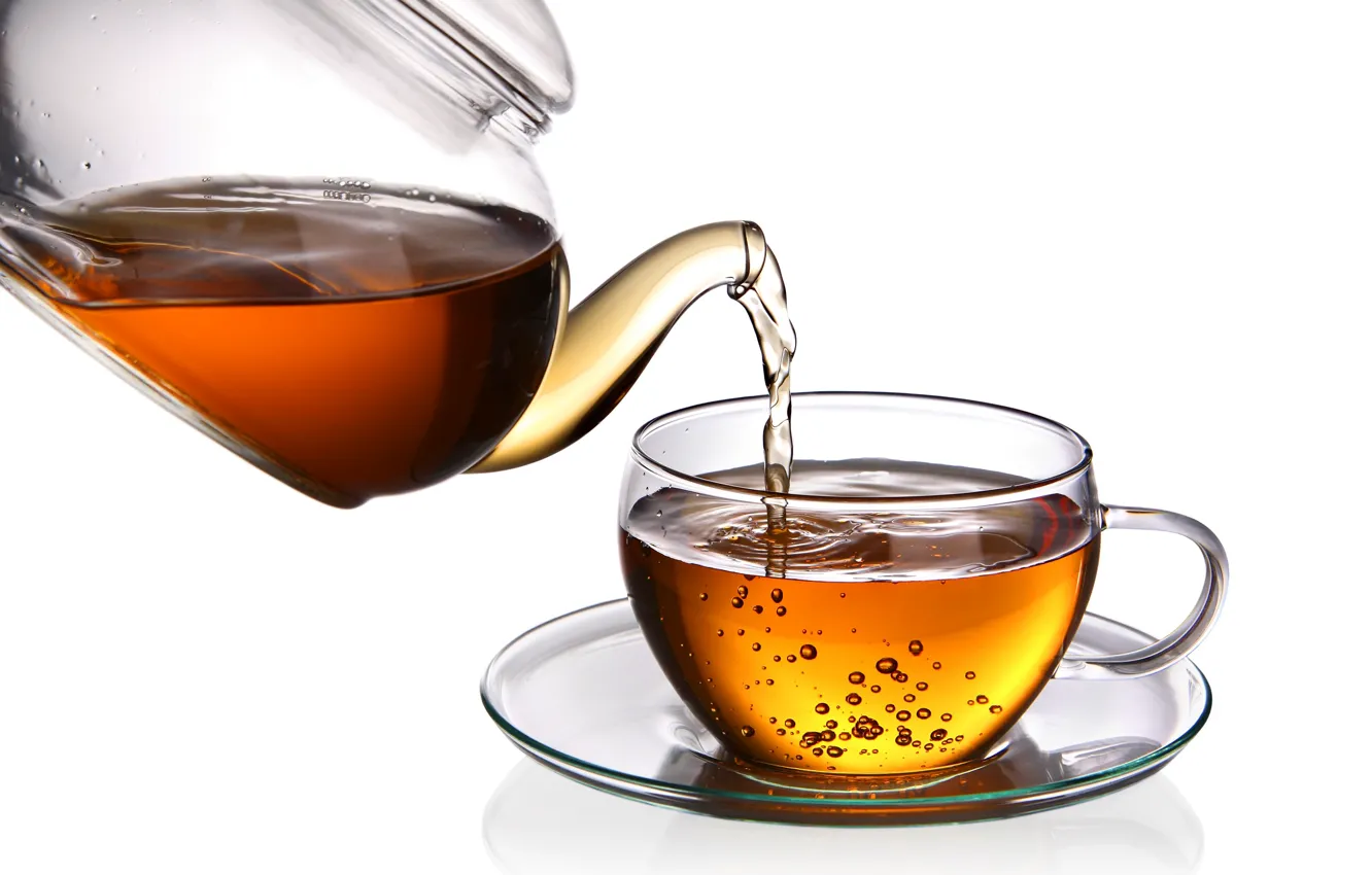 Photo wallpaper tea, kettle, Cup