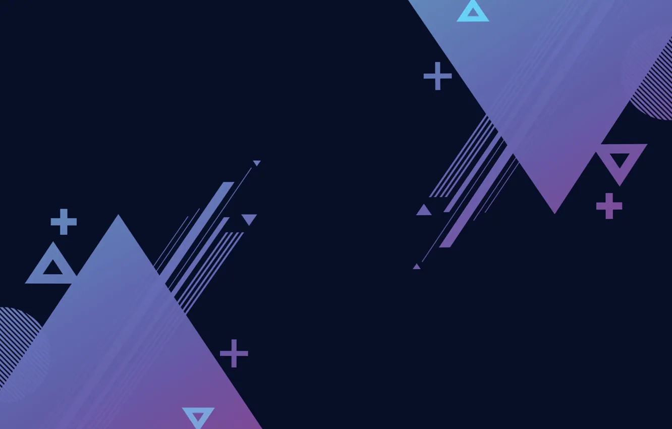 Photo wallpaper the dark background, figure, geometry, triangle