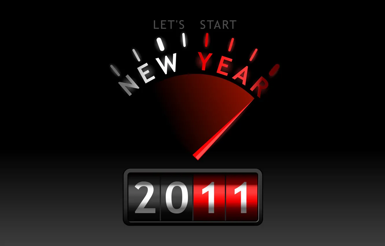 Photo wallpaper 2011, new, let's start, year