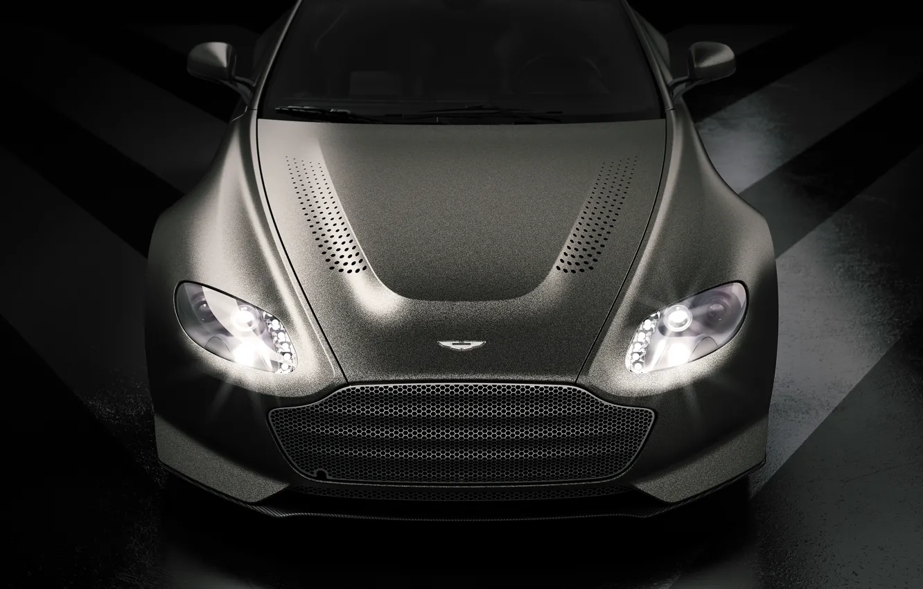 Photo wallpaper Aston Martin, Vantage, front view, V12, 2018, V600
