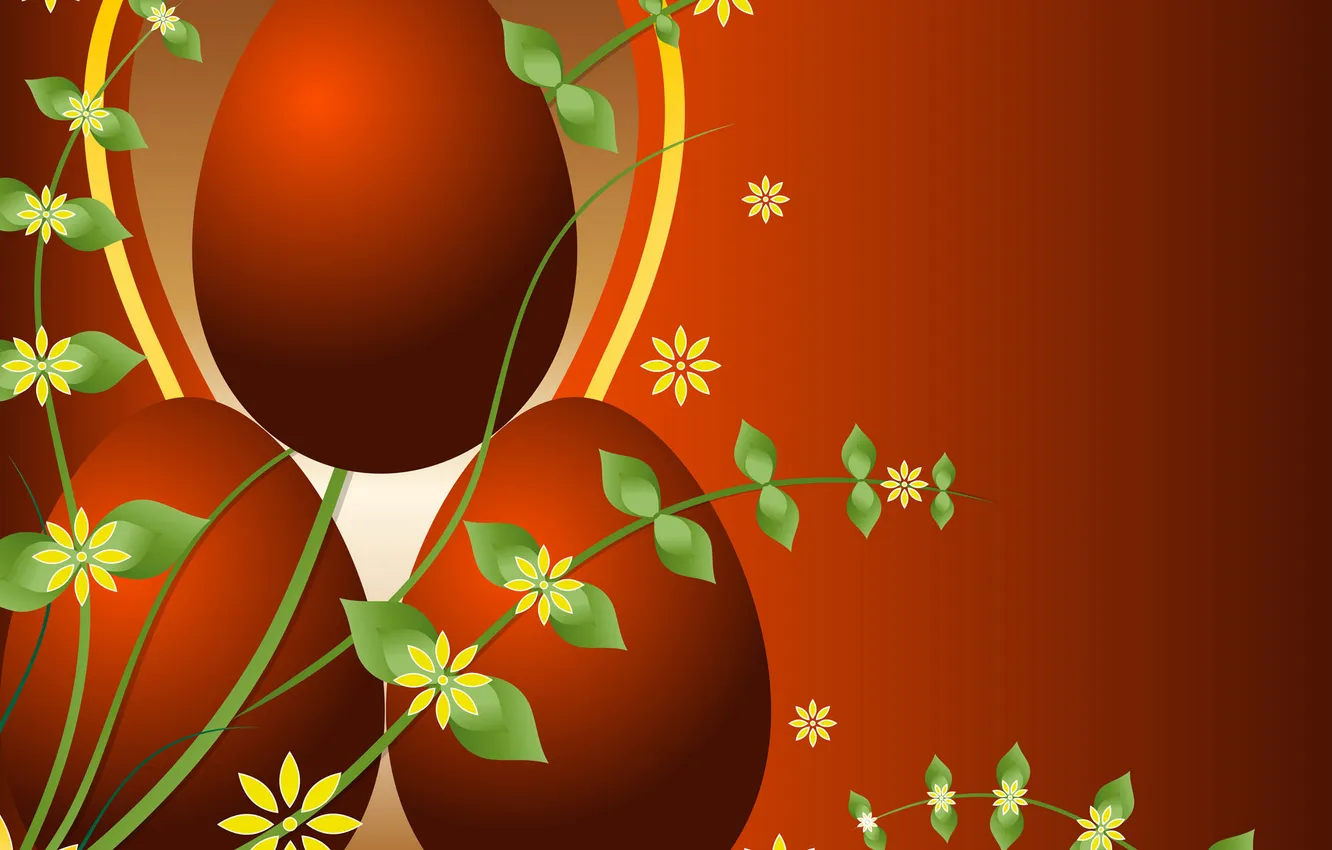 Photo wallpaper orange, background, eggs