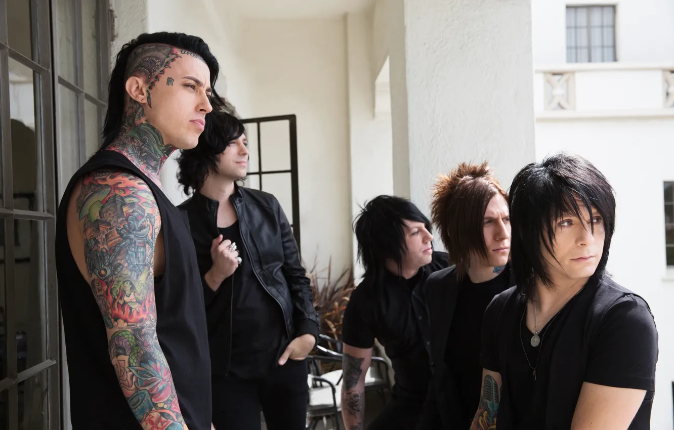 Photo wallpaper music, group, post-hardcore, Pop Punk, glam metal, melodic metalcore, Derek Jones, Falling In Reverse