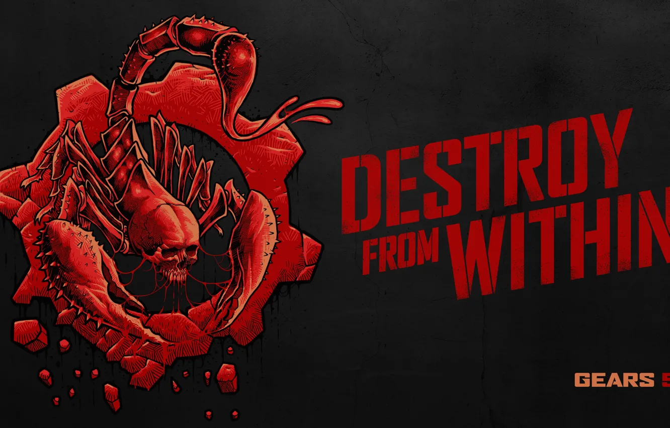 Photo wallpaper skull, Scorpio, comic