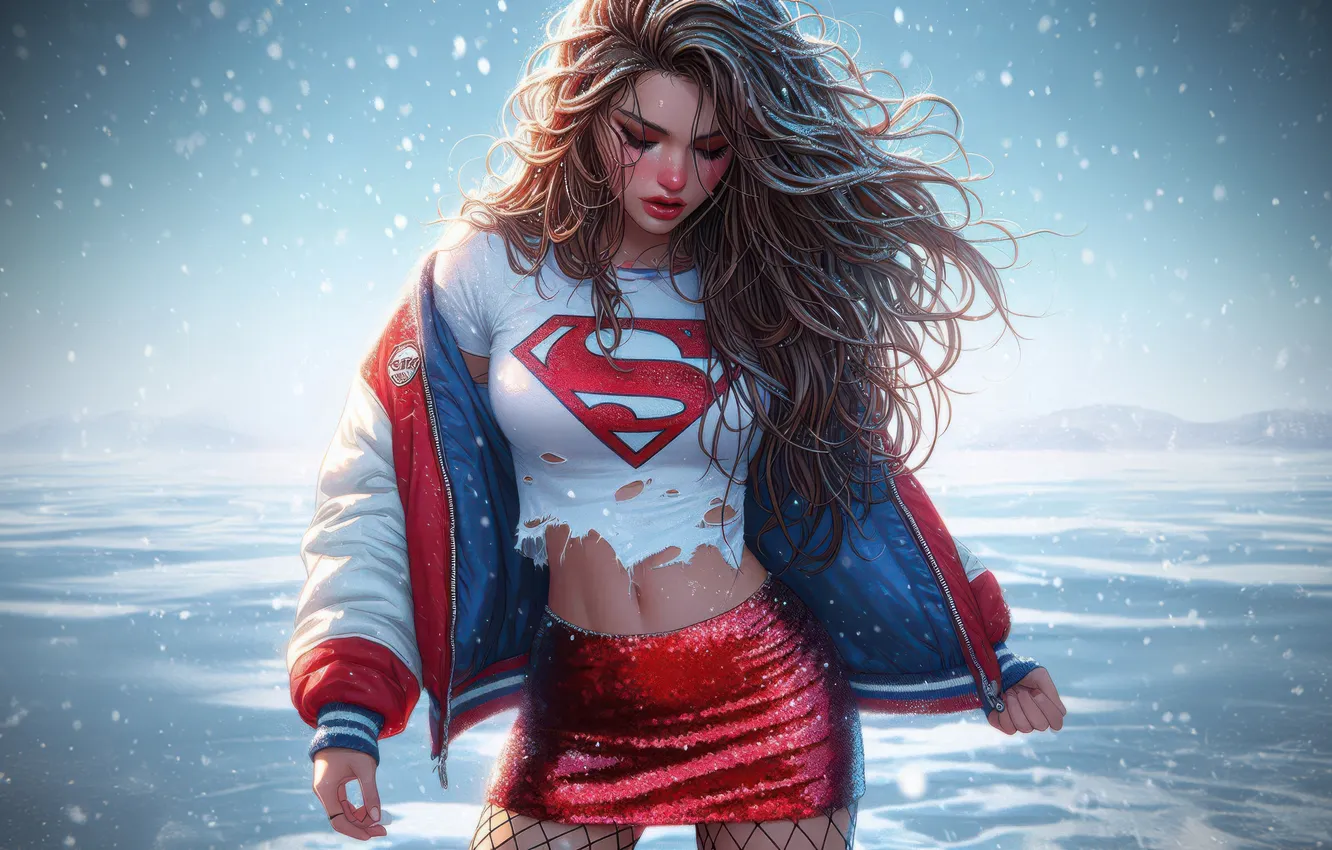 Photo wallpaper world, wild, Supergirl