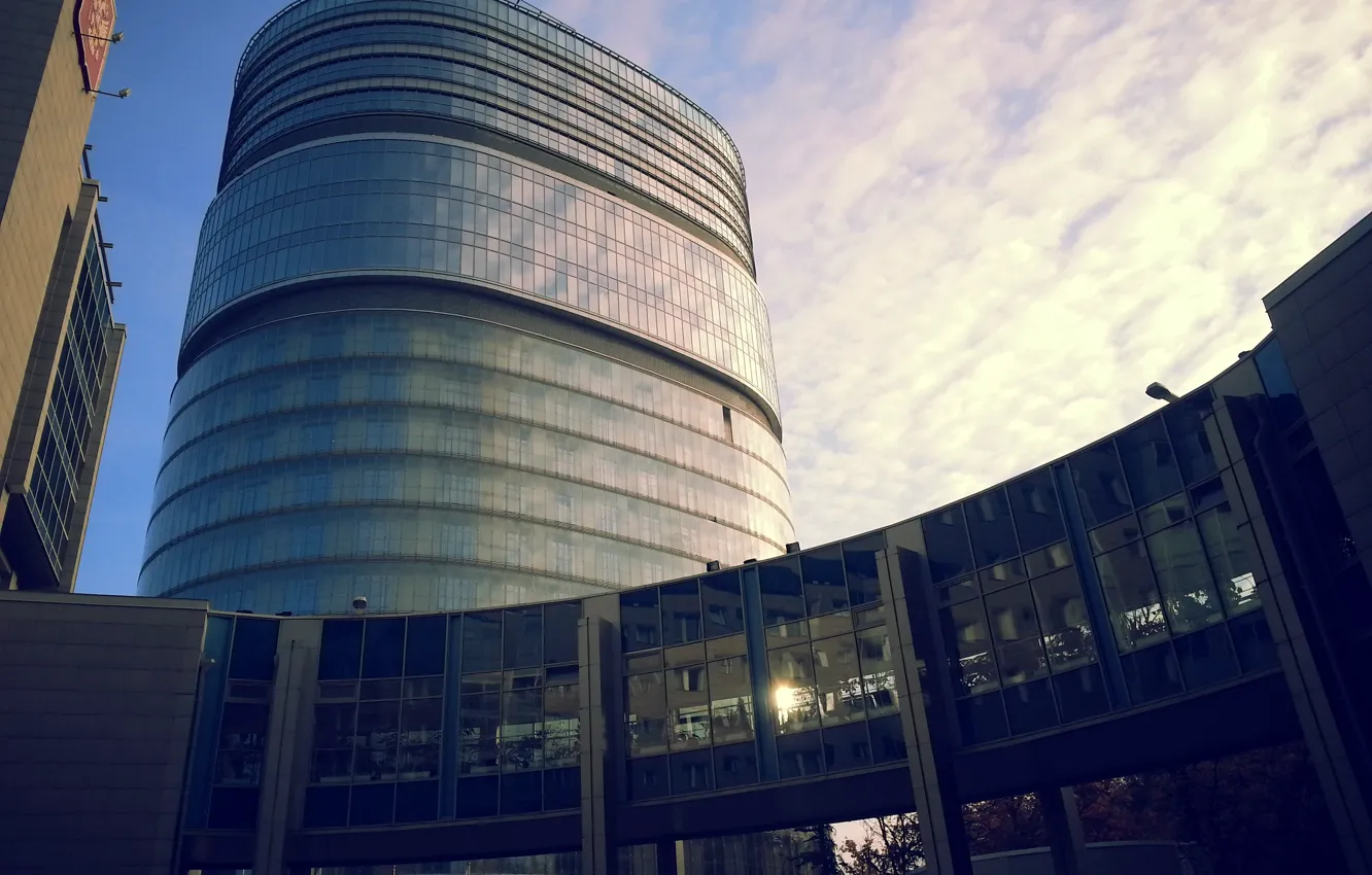 Photo wallpaper the sky, the city, building, day