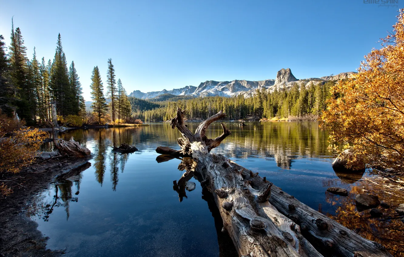 Photo wallpaper United States, California, lake mary