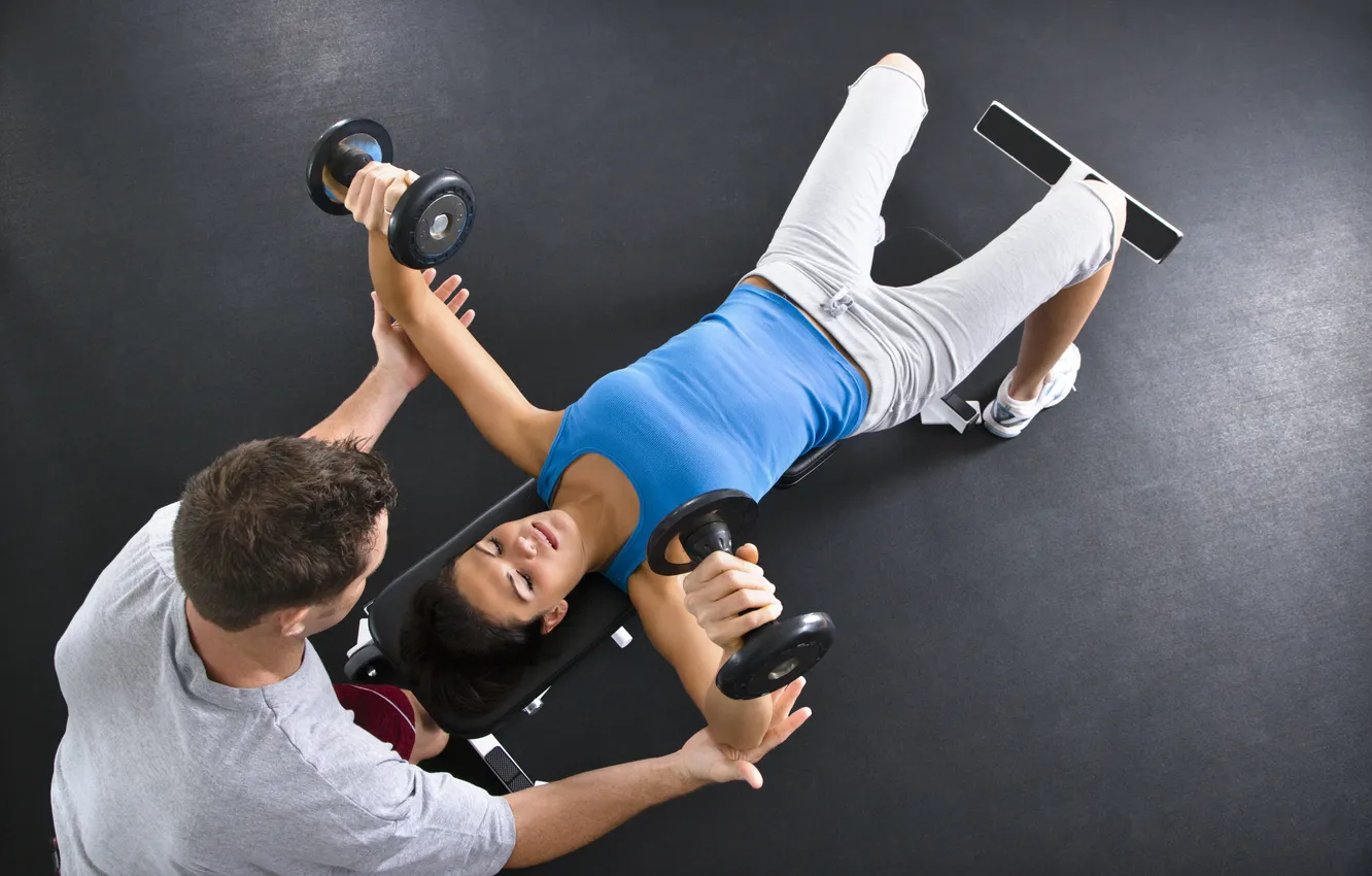 Photo wallpaper female, personal training, personal trainer