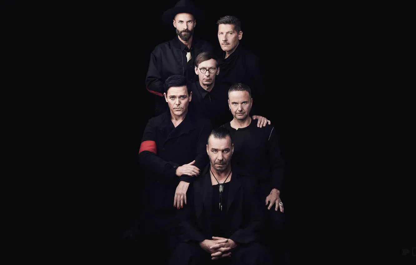 Photo wallpaper Rammstein, band, Till Lindemann, Till Lindemann, Paul Landers, Richard Z. Kruspe, Richard Kruspe, Paul Landers