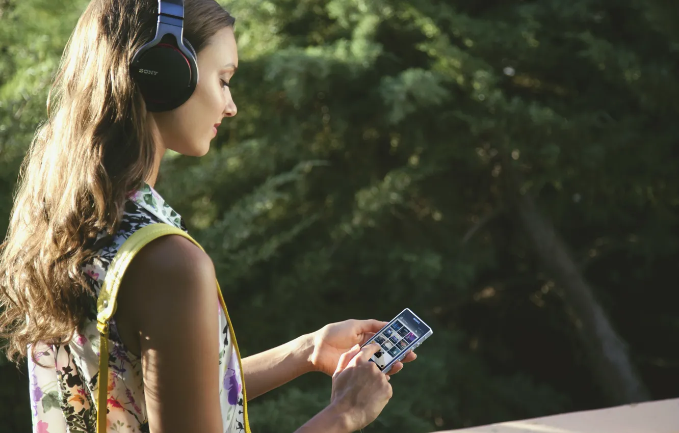 Photo wallpaper Sony, player, audio, Walkman-ZX1