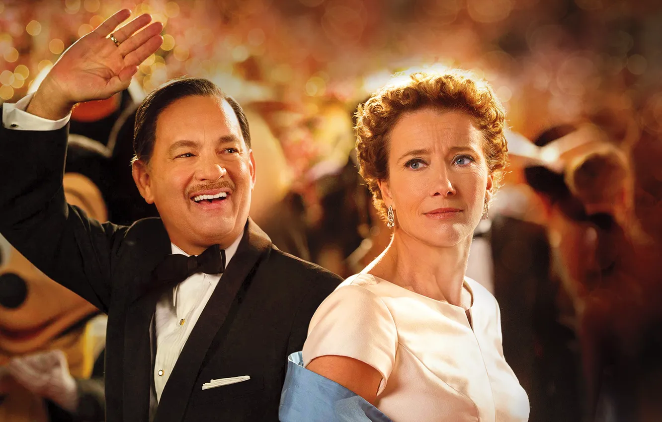 Photo wallpaper Disney, Tom Hanks, Tom Hanks, Saving Mr. banks, Emma Thompson, Saving Mr. Banks, Emma Thompson